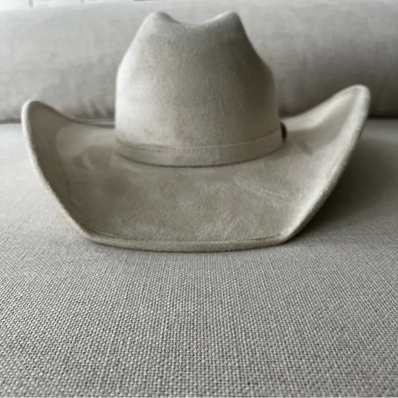 ABCO Off White Rancher Cowboy Hat - Picture 6 of 13